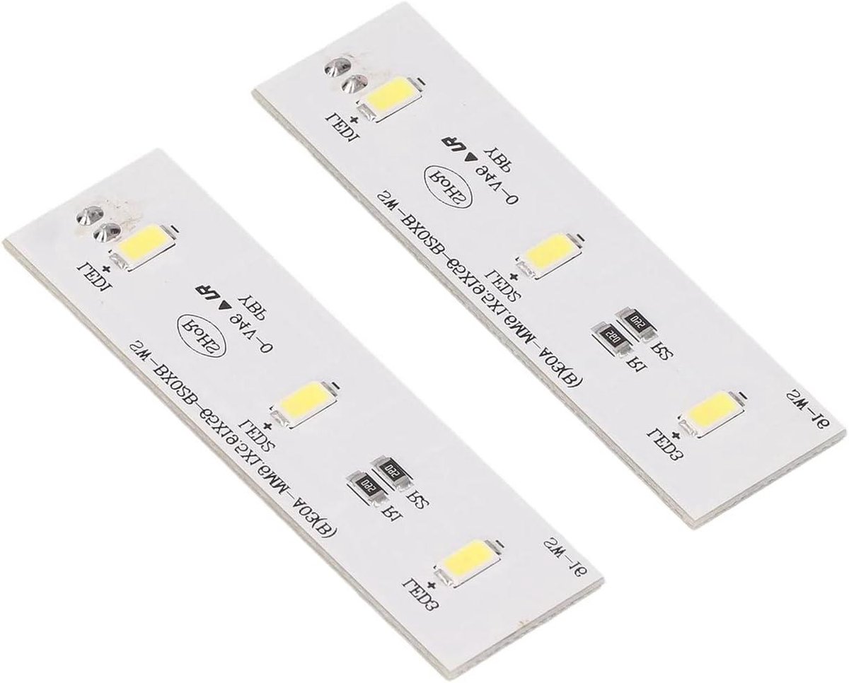 LED-lichtstripbalk voor Koelkast en Vriezer - 2 Stuks - Hoge Helderheid en Energiebesparing