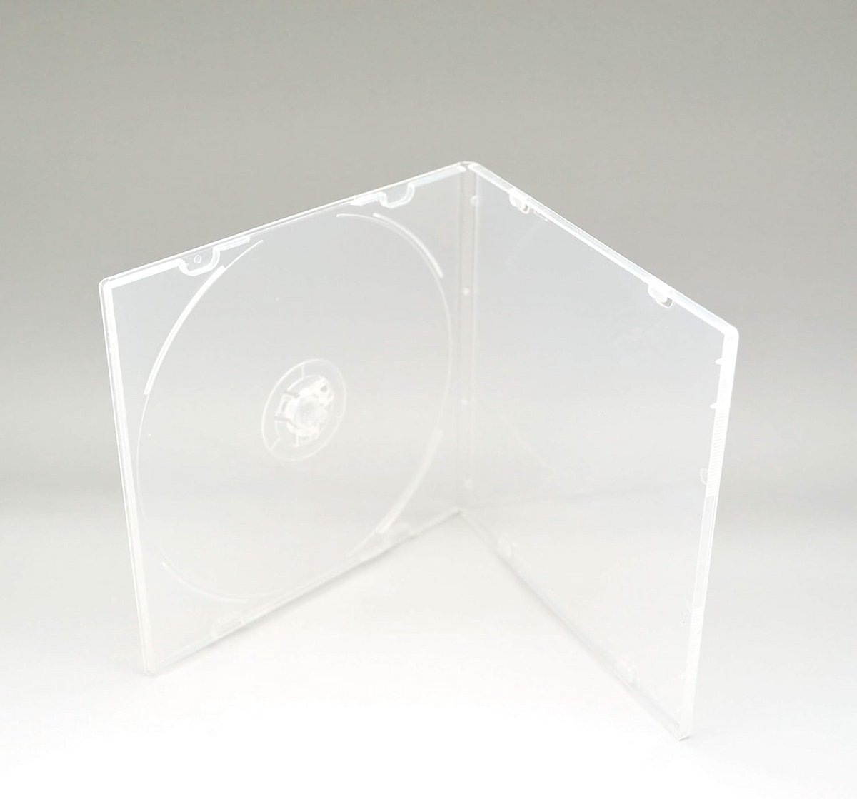 100 Stuks Dunne CD Hoezen Transparant met Buitenhoes