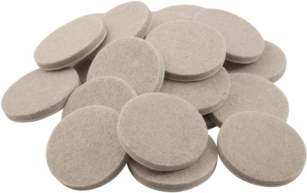 Zware Zelfklevende Vilten Meubelpads voor Krasvrije Vloeren (24 Stuks)