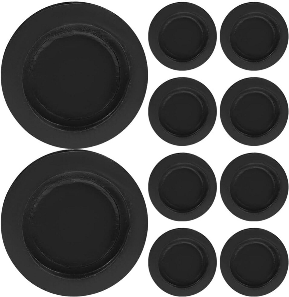 10x Universele Ronde Rubberen Dopjes voor Spaarpot Bodem