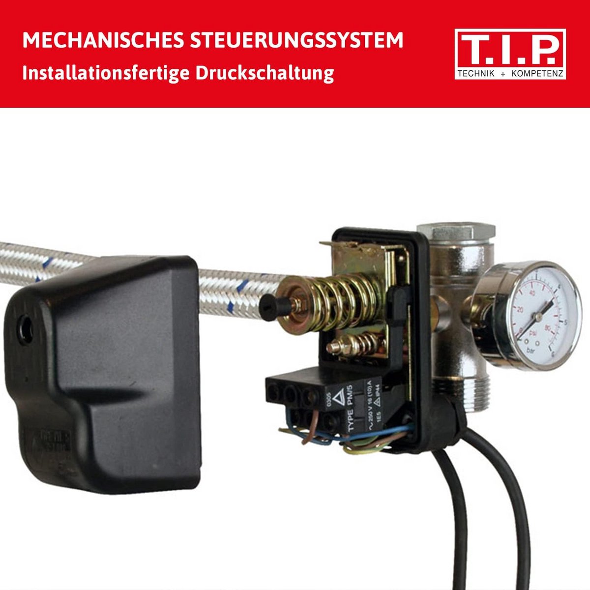 Hydrofoorpomp 50L Drukvat 1200W - Automatische Waterdruk thumbnail 2