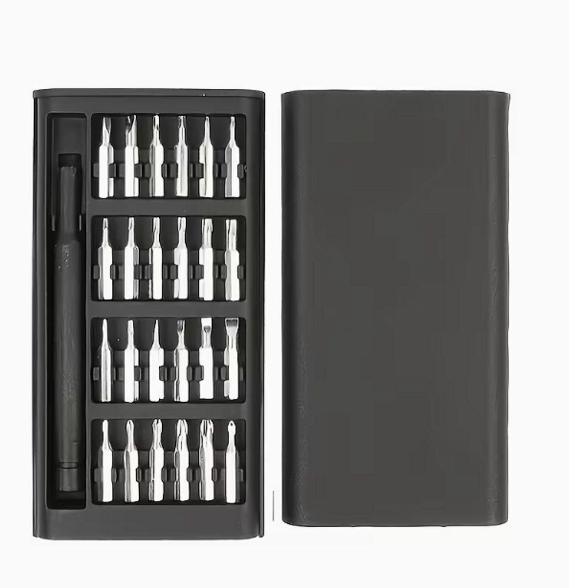 LUKARDIE® 25-in-1 Precisie Schroevendraaierset - Mini Reparatie Toolkit - Voor Elektronica, Telefoons, Brillen & Horloges - Inclusief Compacte Etui - Multitool
