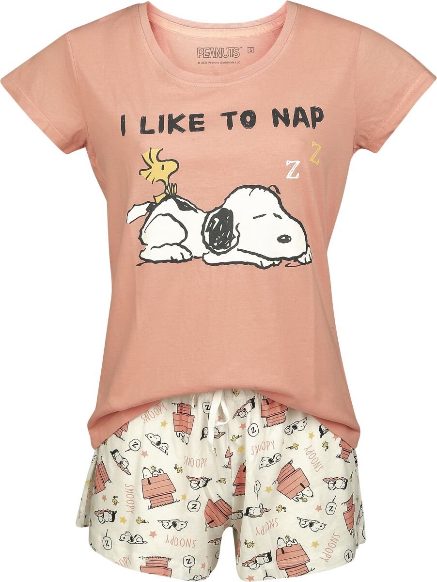 Peanuts I Like to Nap Pyjama meerkleurig Katoen multicolor
