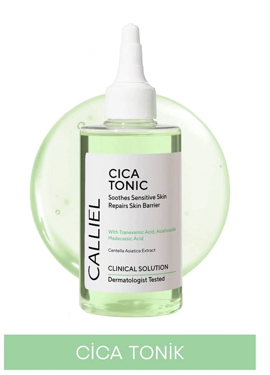 Calliel Cica Tonic Soothes Sensitive Skin Repairs Skin Barrier - Verzachtende de gevoelige huid - Herstelt de huidbarrière met Tranexamic Acid - Asiaticoside Madecassis Acid - Centella Asiatica Extract - Dermatologisch getest - 200 ml