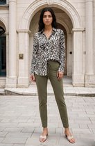 MI PIACE - Travel Blouse Abstracte Print MP60840 Deep Depth Kit - Maat : S