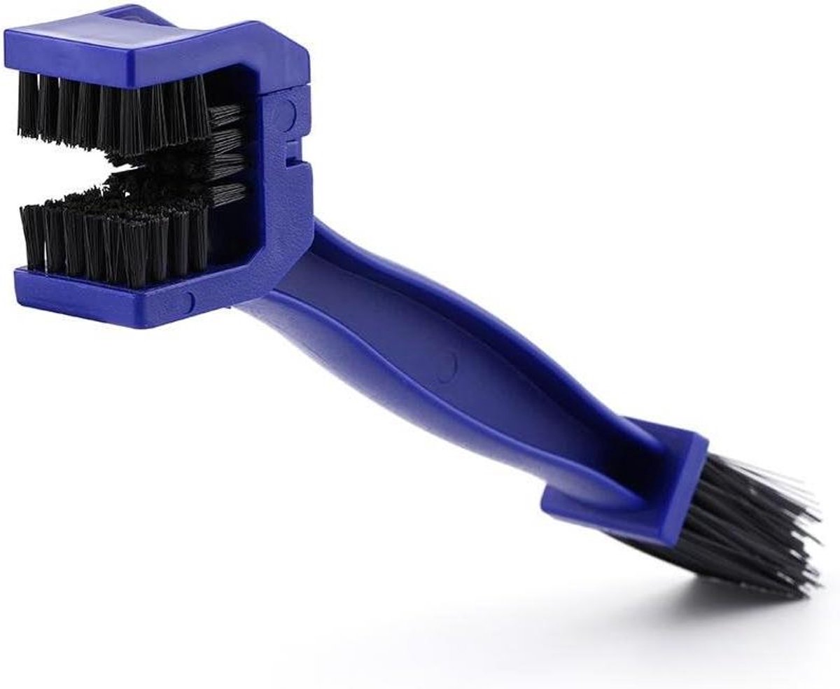 Professionele fiets ketting reiniger borstel - grondige schoonmaak - blauw.
