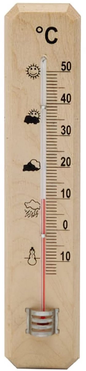 Houten Buiten Thermometer 20 cm