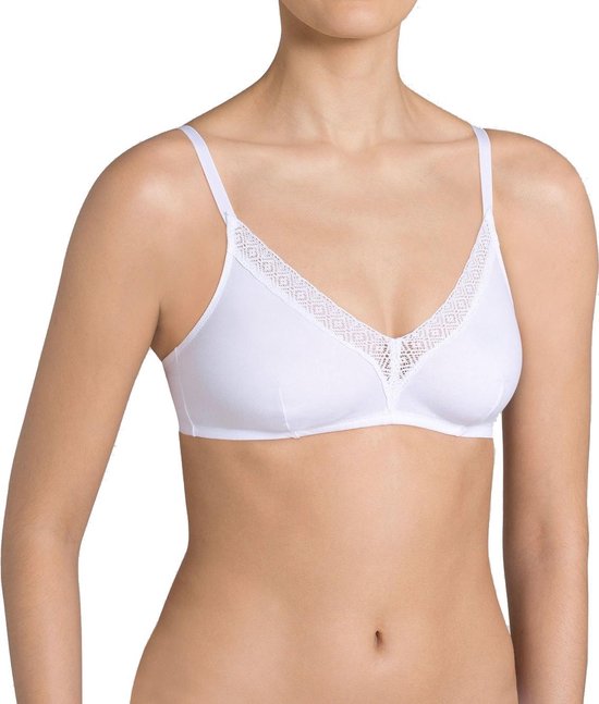 Sloggi Evernew Lace N BH Zonder Beugel - Dames - Cupmaat 85A - Wit | bol.com