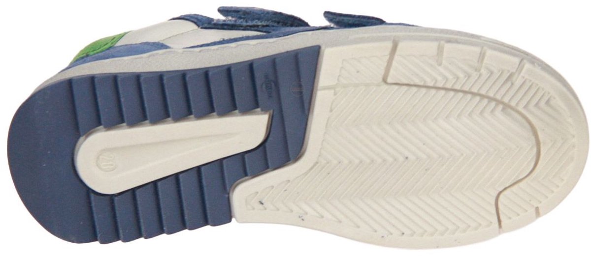 Stones and Bones Party Velcroschoen Blauw-Offwhite