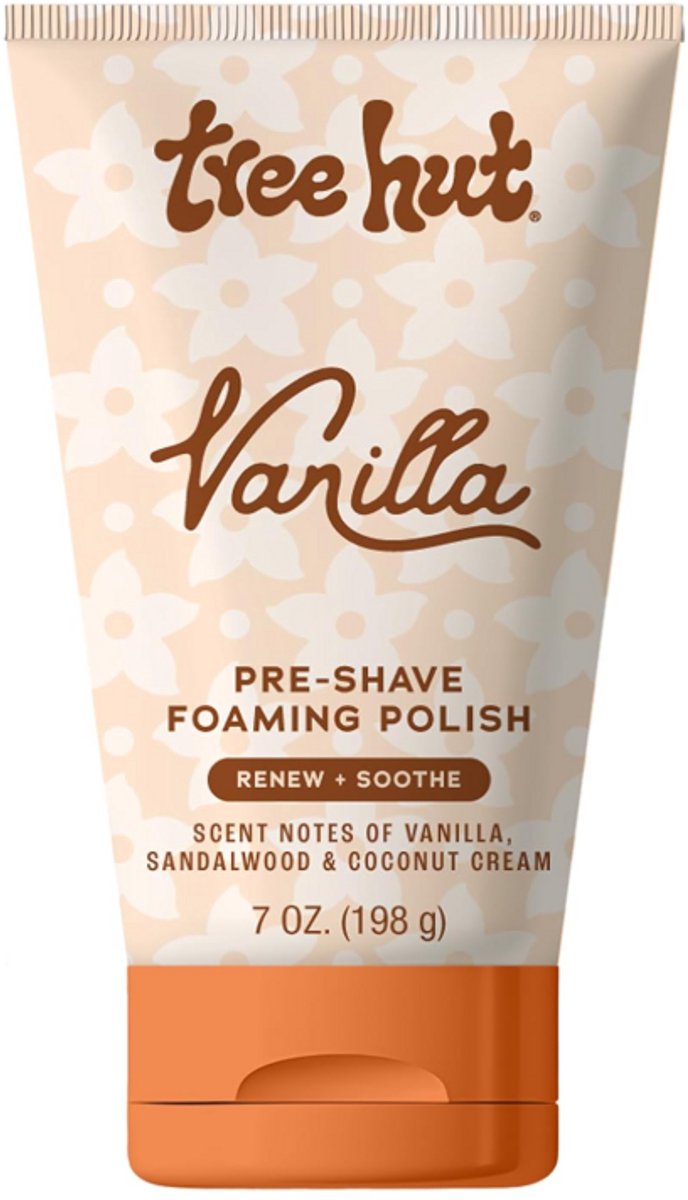 Tree Hut Vanilla Shave Prep Polish 198g – Exfoliërende Scrub voor Glad & Hydraterend Scheren