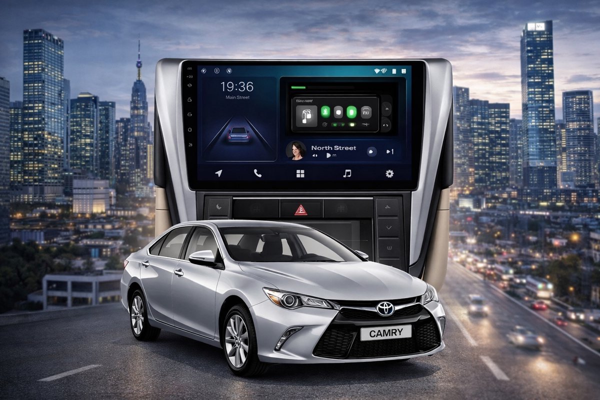 ADIVOX T2 9 inch geschikt voor Toyota Camry 2015-2017 Android 15 CarPlay/Auto//RDS/DSP/5G/DAB+