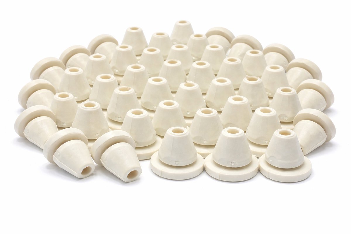 Kozijnbuffer – Stootdoppen 1,5 mm – Wit – Deurbuffer voor Klapdeuren - o.a geschikt voor Berkvens kozijnen – 40 stuks - GREENVIDA