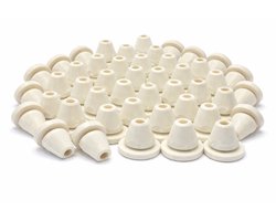 Kozijnbuffer – Stootdoppen 1,5 mm – Wit – Deurbuffer voor Klapdeuren - o.a geschikt voor Berkvens kozijnen – 40 stuks - GREENVIDA