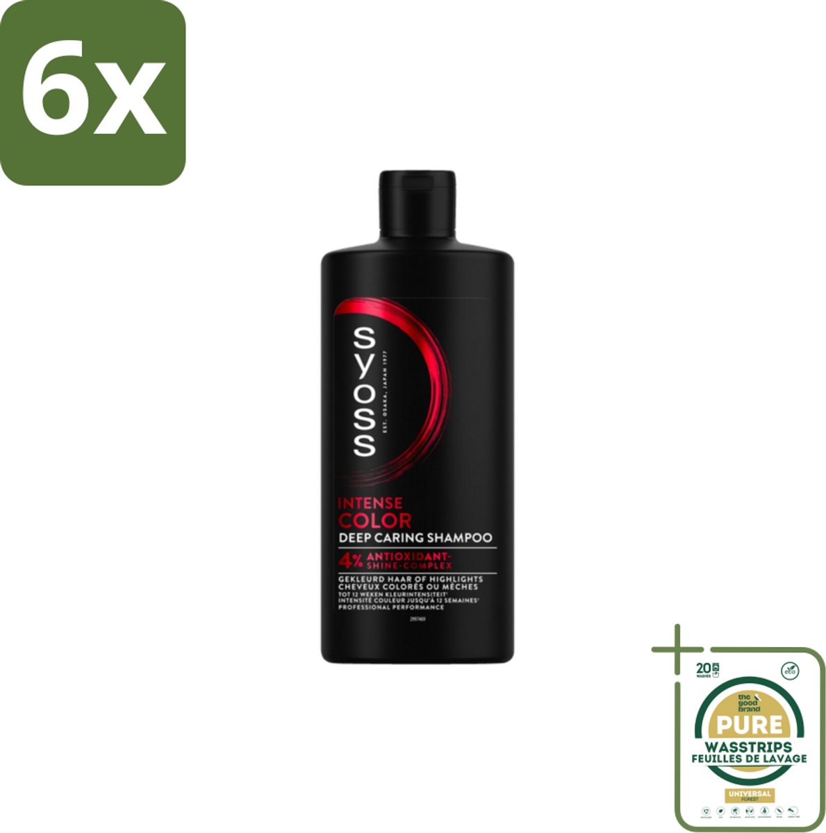 Syoss Color Shampoo 440 ml - Voordeelverpakking - 6 stuks - Highlights - Kleurintensiteit