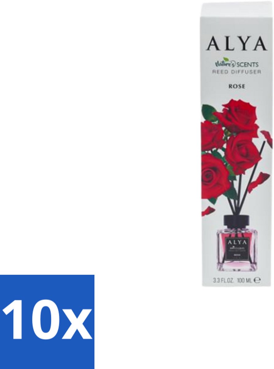 Alya – Geurdiffuser – Rose – Interieurparfum - Bulkverpakking - 10 stuks