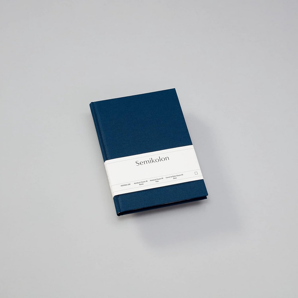 A5 Notitieboek Blanco - Klassiek Marineblauw Schrijfblok