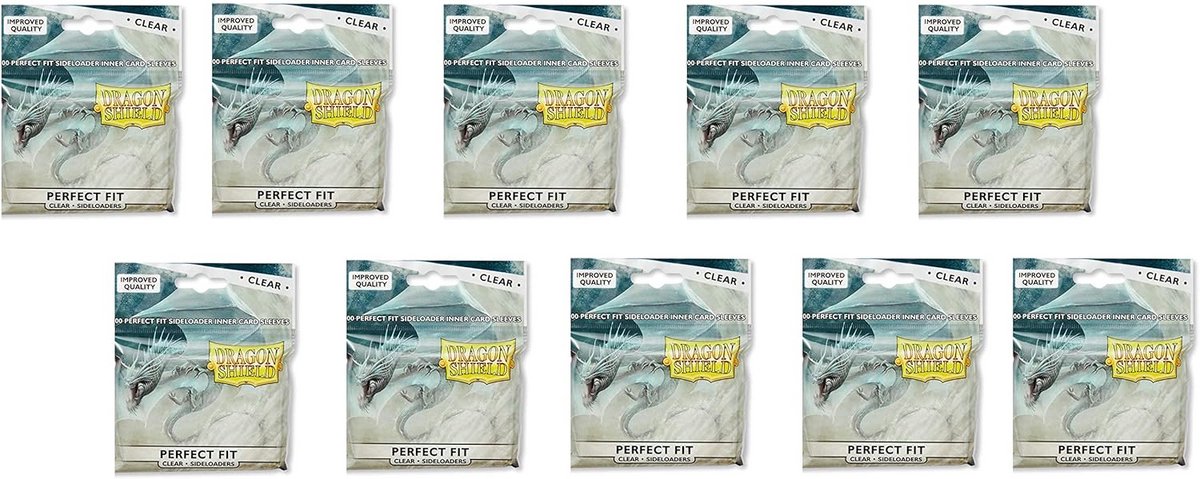 10x Standaard Maat Transparante Card Sleeves voor Kaartenbescherming