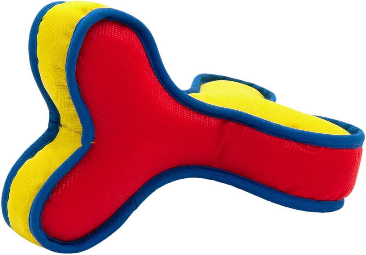Zwem speeltje Hond - Drijvend en Bijtbestendig Speelgoed voor Zwembad en Strand - Rood/Geel - 21 cm