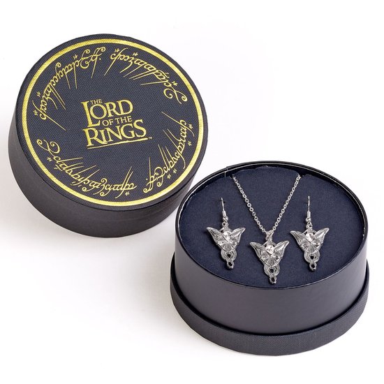 The Carat Shop - The Lord of the Rings – Cadeauset Evenstar Drop Oorbellen en Ketting