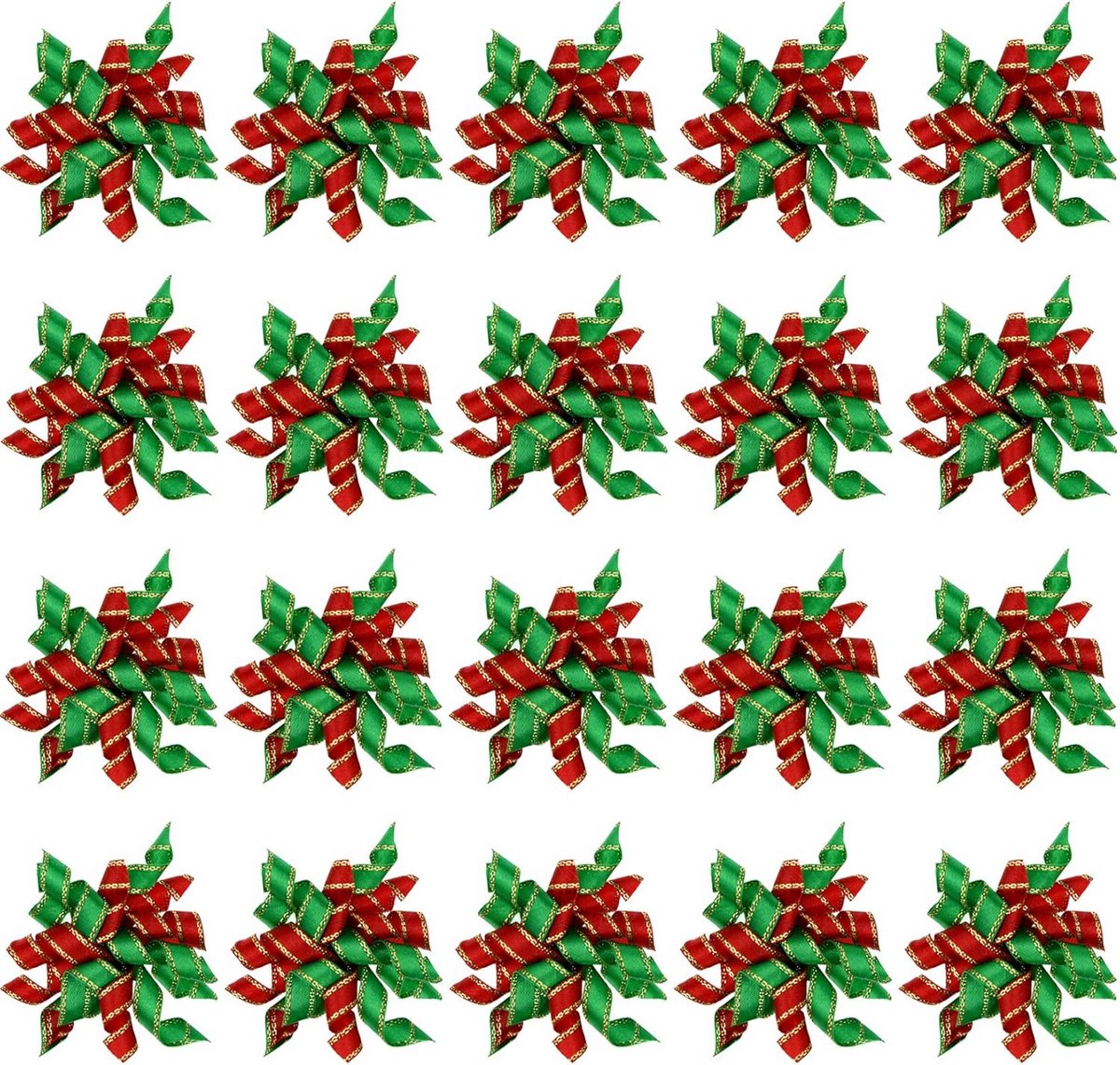 20x Kerst Honden en Katten Haarspeldjes en Strikjes Set - Feestelijke Huisdier Accessoires