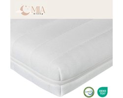 MIA Sleep Hotel Topper - Topdekmatras 150x200 - Gel Hybrid Koudschuim - Gemiddeld - Luxe Tijk - Orthopedisch - Hybrid - Circa 7 cm dik