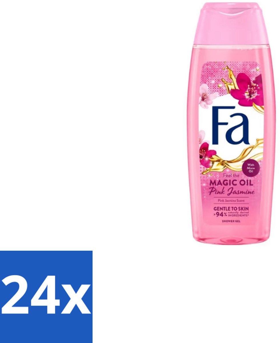 Fa – Douchegel – Magic Oil Pink Jasmine – 250 ml - Voordeelverpakking - 24 stuks