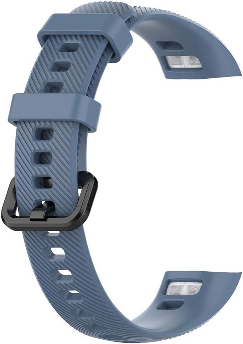 Zachte siliconen polsband vervanging voor activiteitstrackers - rots cyaan.