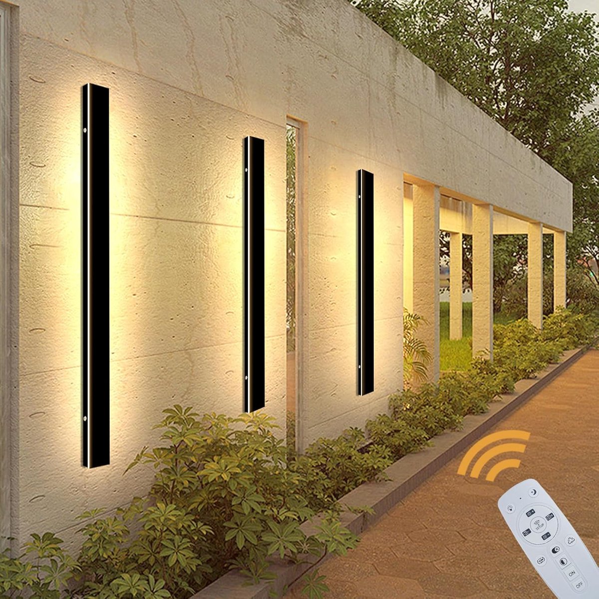 Moderne Dimbare Rechthoekige LED Buiten Wandlamp IP65 Waterdicht