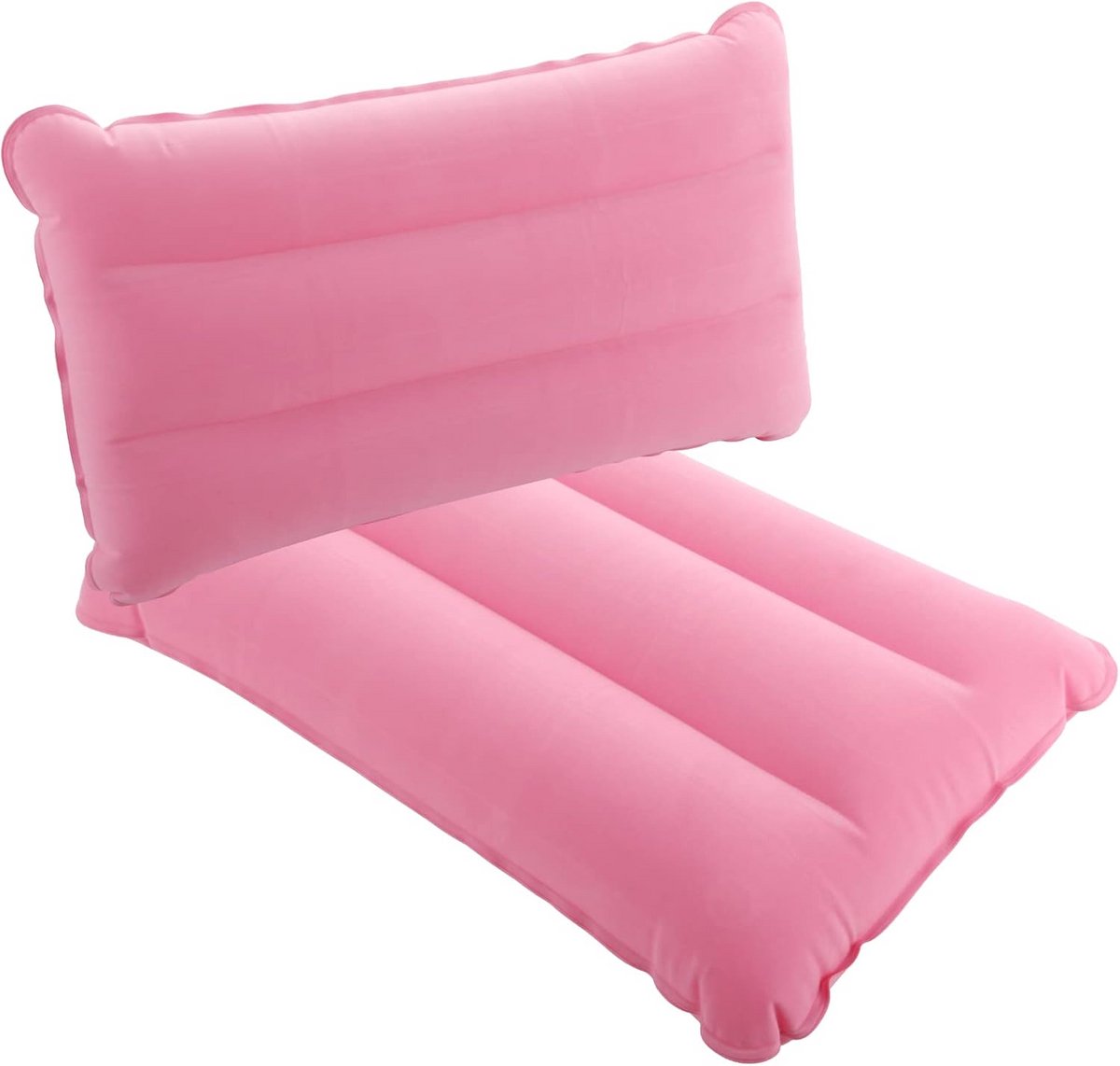 Set van 2 Lichtgewicht Opblaasbare Kussens - Camping, Reis en Outdoor Hoofdkussen Roze