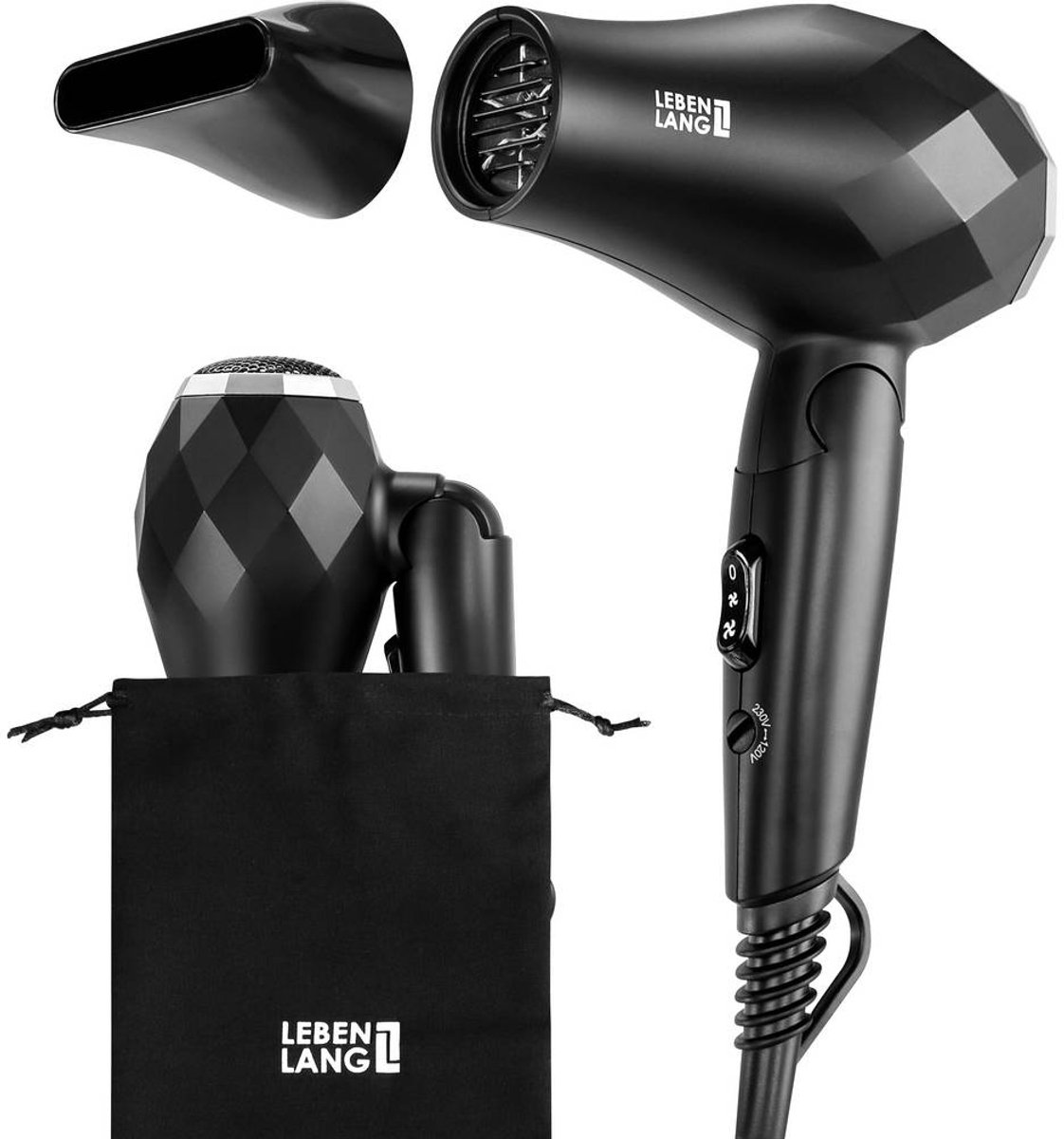Lebenlang LBL3099S Haardroger Zwart