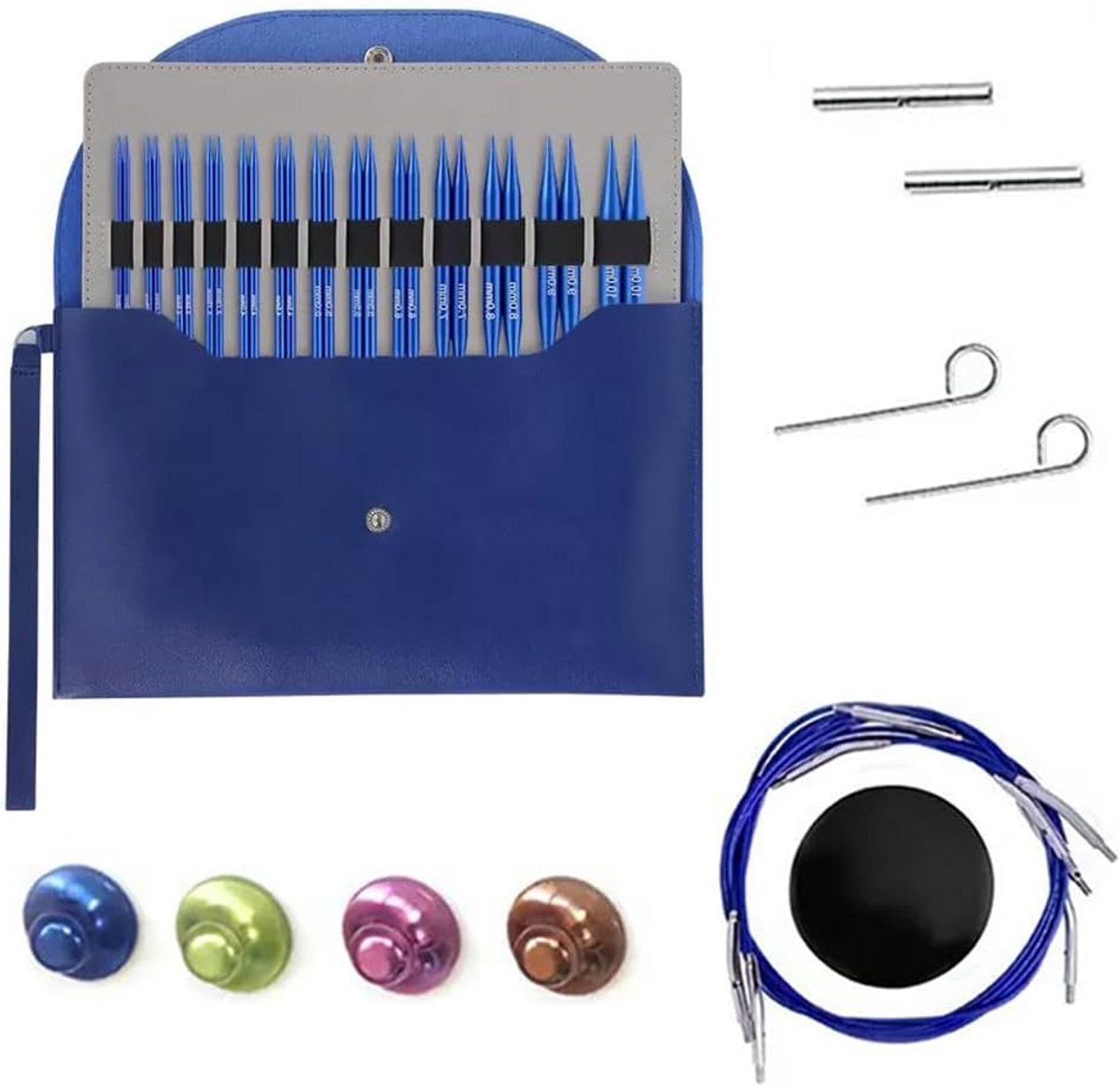 Vervangbare Rondbreinaaldenset - 13 Maten (3-10mm) met Etui en Accessoires