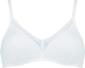 Sloggi Evernew Lace N BH Zonder Beugel - Dames - Cupmaat 70C - Wit