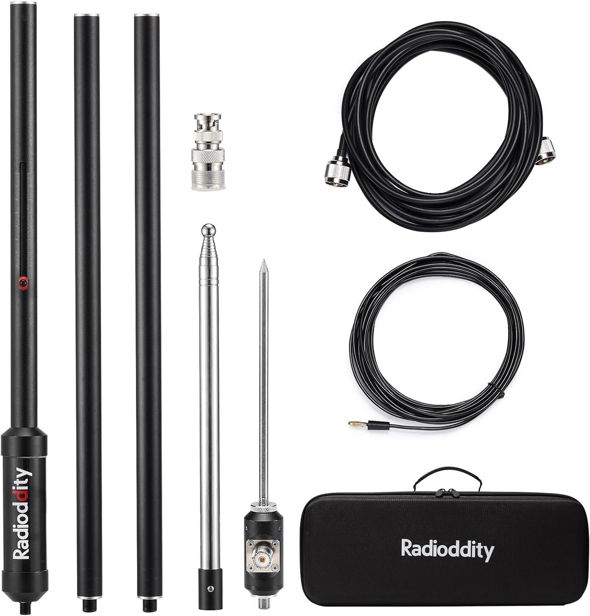 Draagbare HF Antenne 5-50MHz voor QRP Transceivers - Snelle Afstemming Verticaal