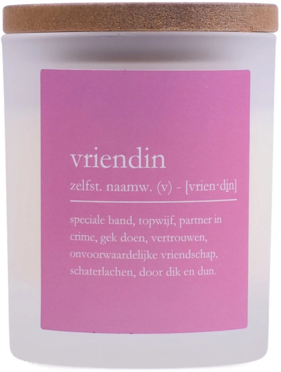 Bon Sens - Geurkaars "Vriendin" - Patchouli & Roos