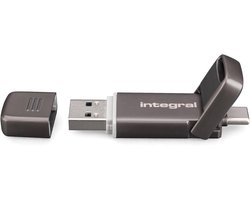 Draagbare SSD – Snelle Opslag – Bestanden Overzetten – Dubbele Poort Connectiviteit – 128 GB Capaciteit