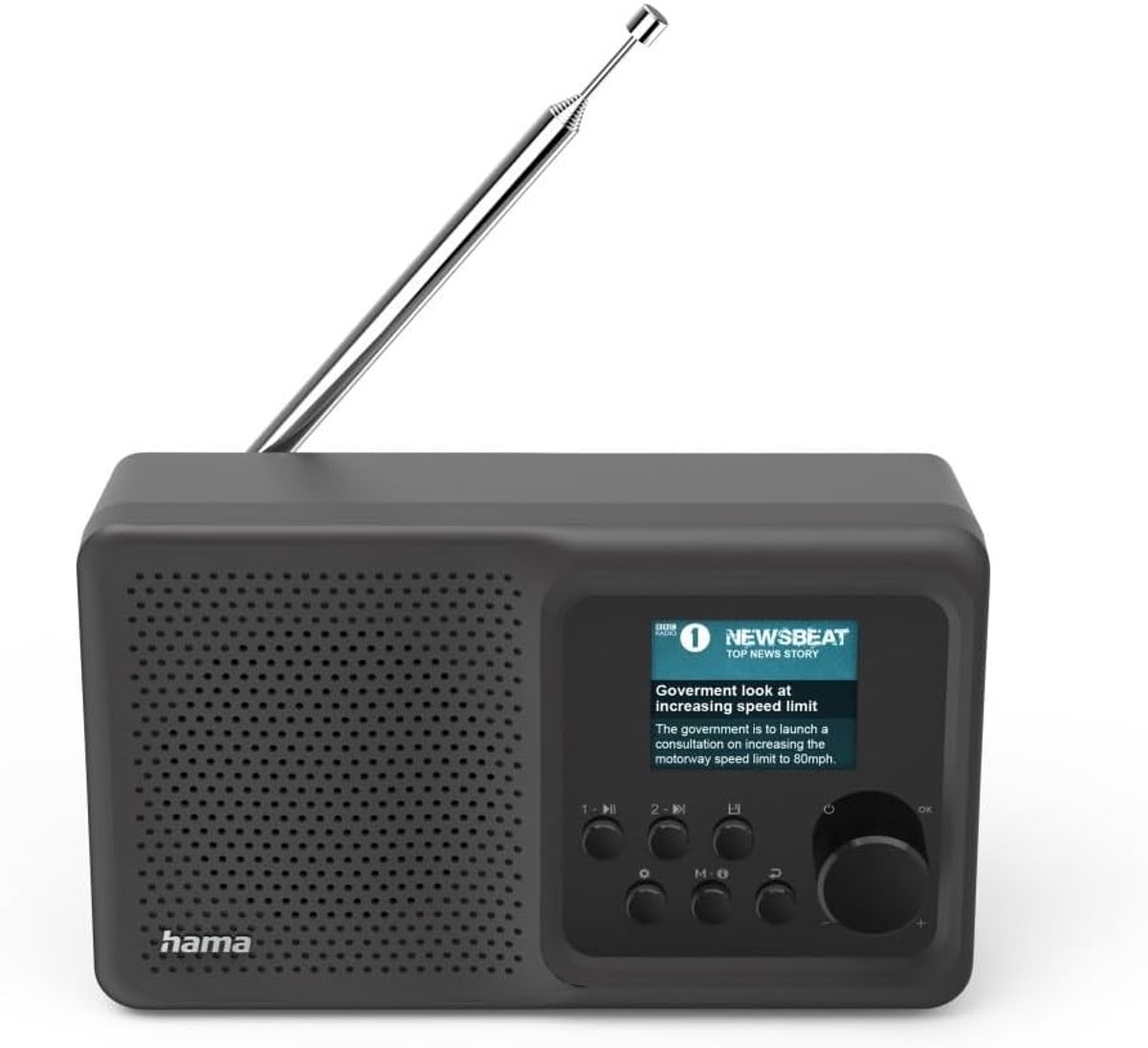 Digitale Radio - Draagbare Box - Muziek Luisteren - Met Ingebouwde Accu - Zwart