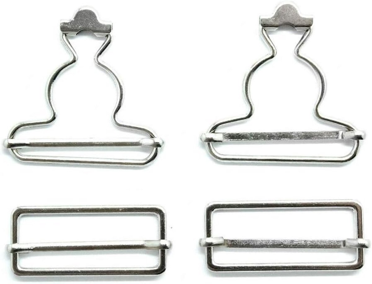 Dungaree clips 35mm rechthoekige schuifsluiting - voor schorten en DIY kleding