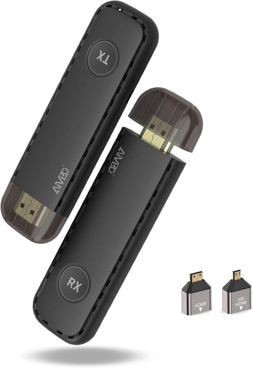 Draadloze HDMI Zender en Ontvanger 5G - voor TV-box, laptop en camera, 8:1 schakelmogelijkheid, plug & play