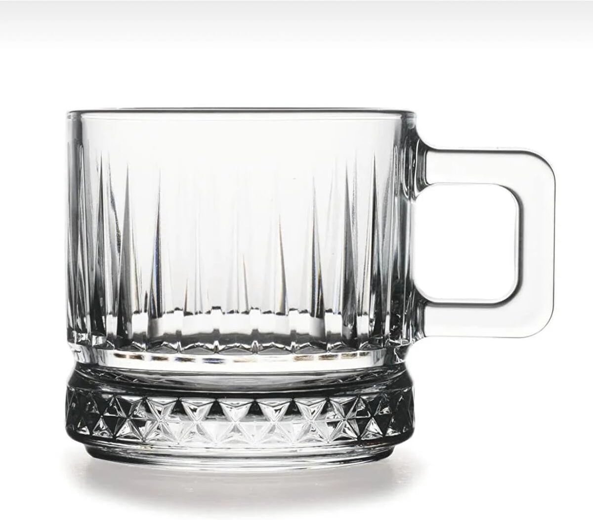 Glas Theeglas met Kwartsglas Handvat 195 ml - 2-delig Vaatwasmachinebestendig