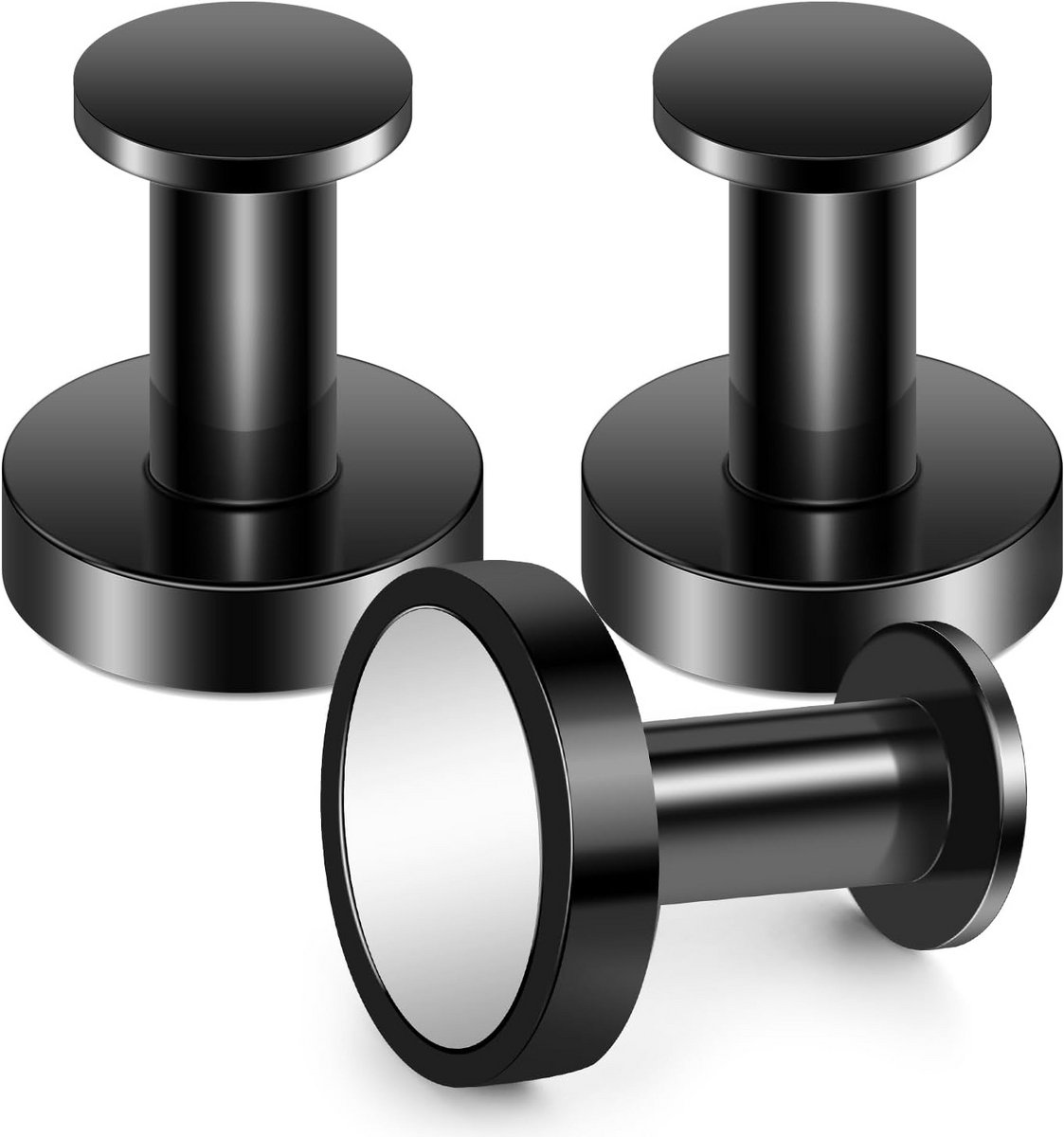 Magnetische Haken Zware Last 150 lbs - Neodymium Magnet met Haak voor Cruise, Kamperen, Garage, Koelkast, Whiteboard - Beschermende Triple Coating (Ni-Cu-Ni) - Multifunctioneel en Draagbaar - Zwart