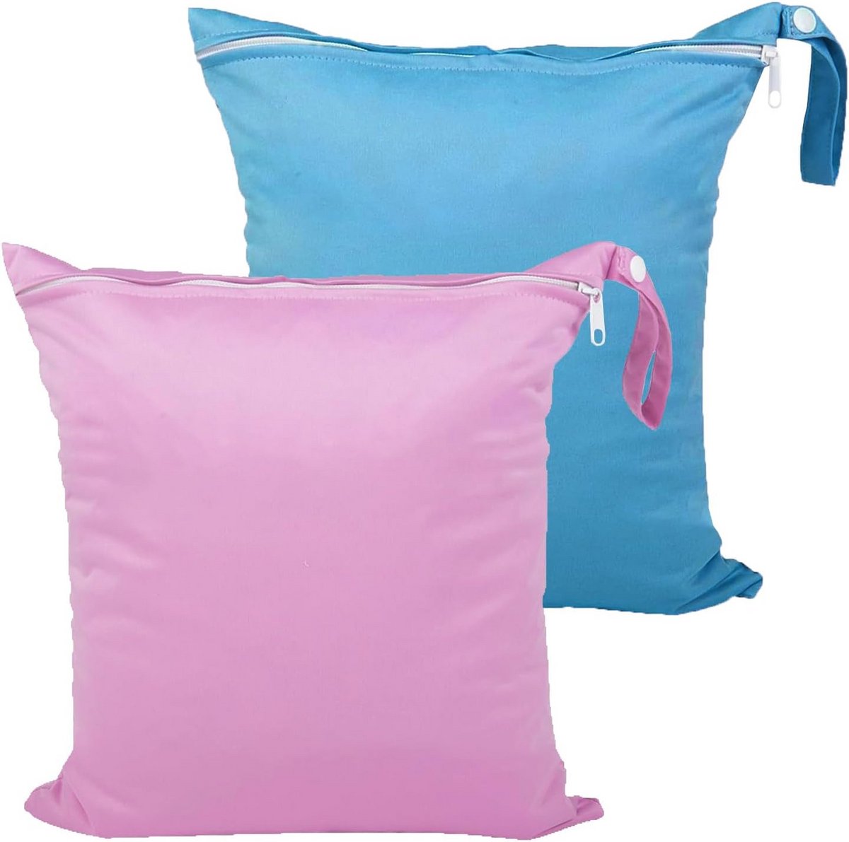2x Waterdichte Tas voor Natte Kleding en Vuile Was - Herbruikbare Luiertas voor Baby, Zwemkleding, Sport & Vakantie (30x36 cm)