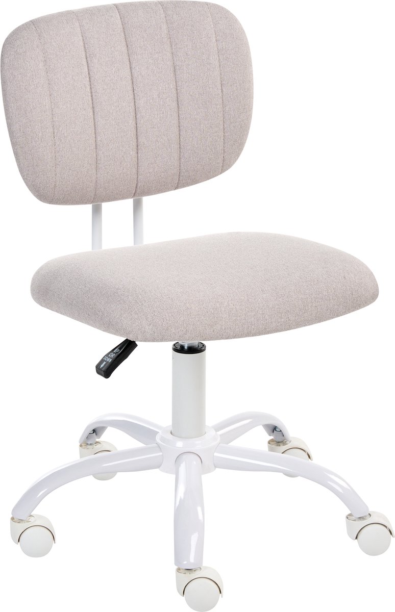 BUBBLY - Bureaustoel - Lichtbeige - Polyester