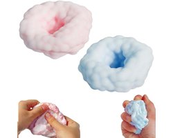 Squishy - 2 Stuks - Knijpbal - Angst Te Verminderen - Fidget Squishy - Stressballen - Anti-stress Knijpspeelgoed - Zachte, Langzame Squishy - Sensorisch Fidget - Parelstressbal - Stressbal voor kinderen - Decompressiespeelgoed - Volwassen en Kinderen