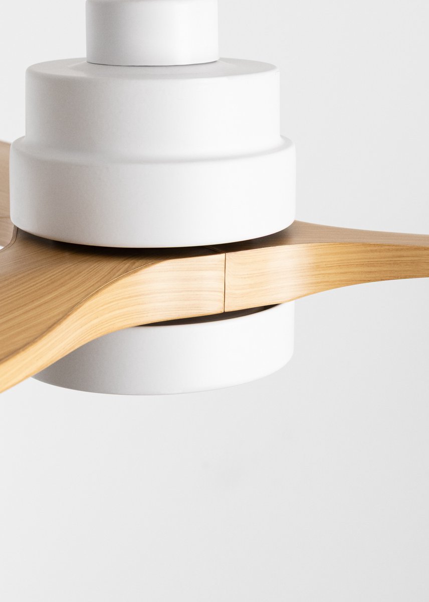 CREATE - Stille plafondventilator van 40 W met technische ABS-bladen, verkrijgbaar in verschillende maten - M - Met licht - Afstandsbediening - WIND STYLANCE – foto 3
