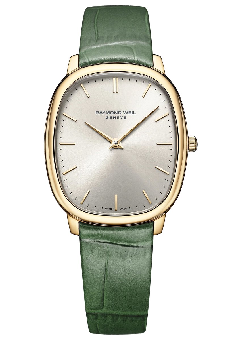 Raymond Weil Toccata 5280-PC-64001 Horloge - Leer - Groen - Ø 34.5 mm