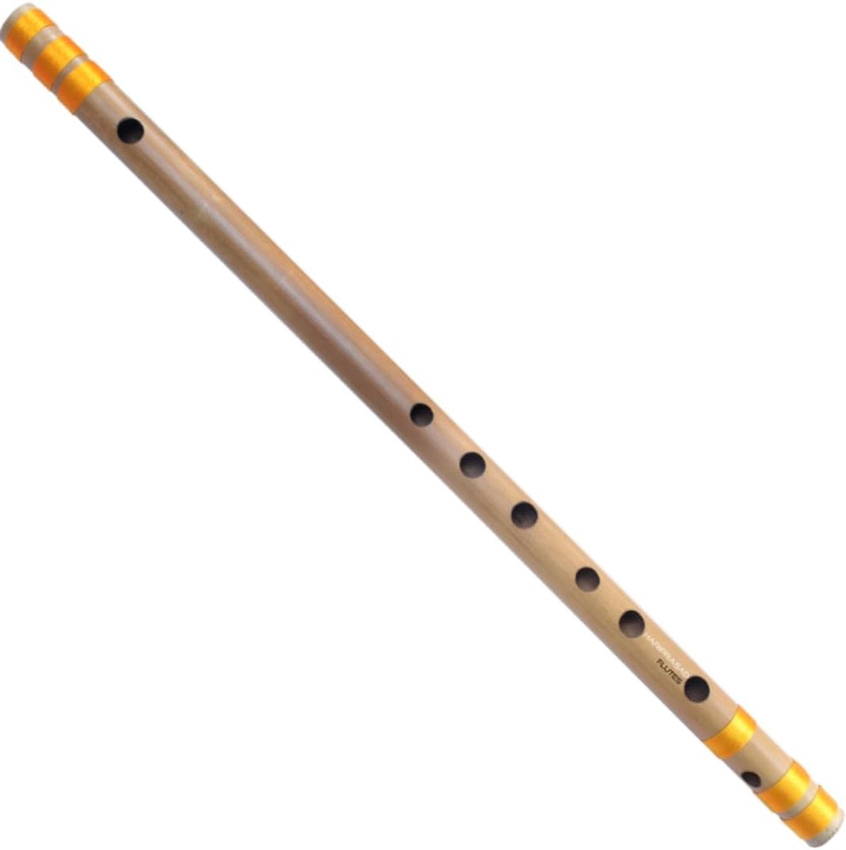 Bamboe Bansuri Fluit voor Beginners - C-Schaal, 19 inch (48 cm), Assam Bamboe, Rechtshandig