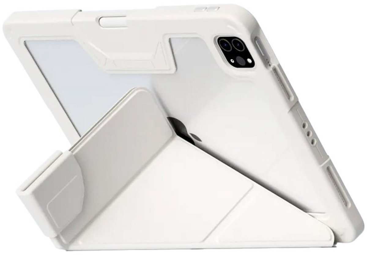 Mobiq - Rugged Origami Bookcase geschikt voor iPad Pro 13 inch M5 (2025) - starlight