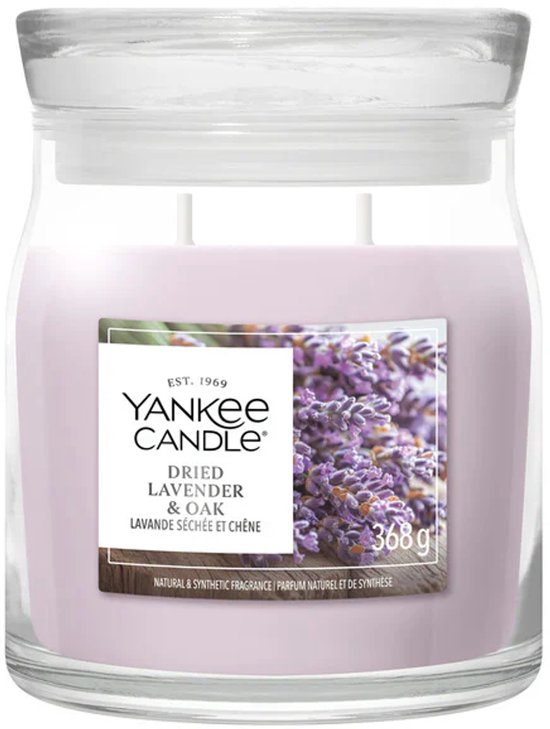 Yankee Candle - Dried Lavender & Oak Medium Jar - tot 50 branduren