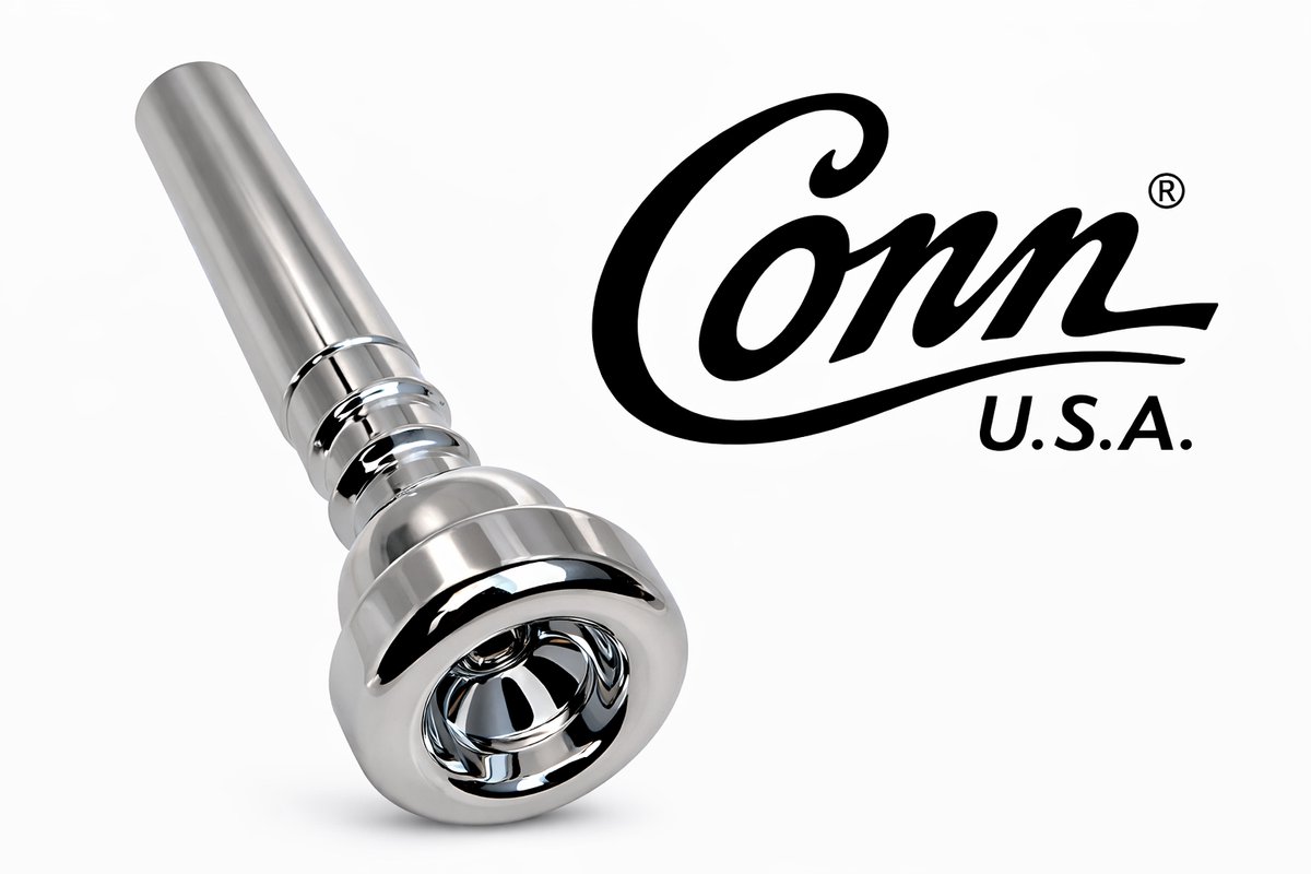 Conn USA trompet mondstuk 5C met beschermhoesje