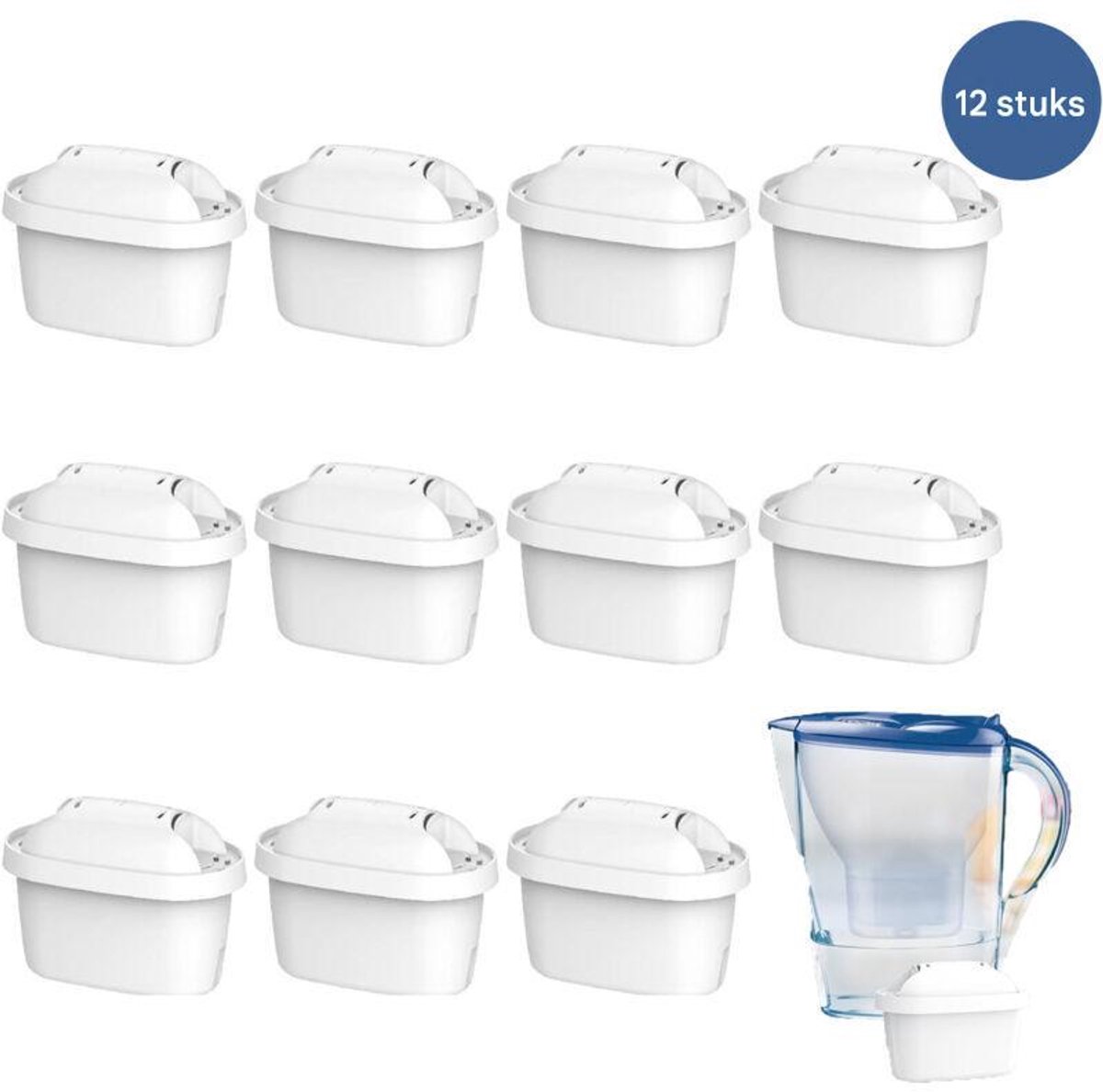 Waterfilter - Voor Karaf - 1 Stuk - Wit